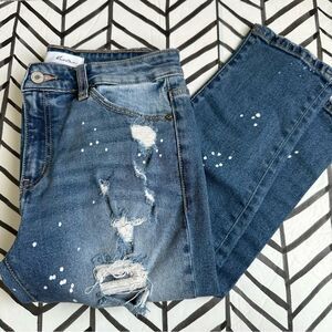 Kancan Size 3 Distressed Medium Wash Estilo Style Jean